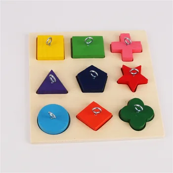 

Parrots Wood Toys Colorful Puzzles Stacking Games Bird Intellectual Games E2S