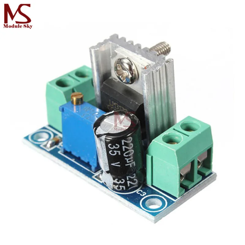 

2PCS DC Linear Converter Buck Step Down LM317 Low Ripple Module Power Supply Adjustable Linear Regulator Module