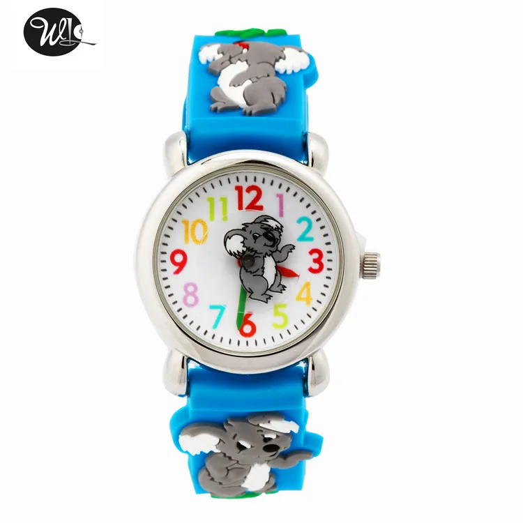 

Children's Watch 3D Strap Cartoon Boy Girl Koala Quartz Watch Pointer Electronic Waterproof Watch Child Gift Watch