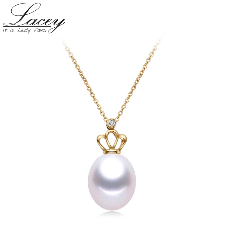 

18K gold pearl pendant necklace jewelry for women,natural big pearl necklace pendant yellow gold fine jewelry Christmas gift