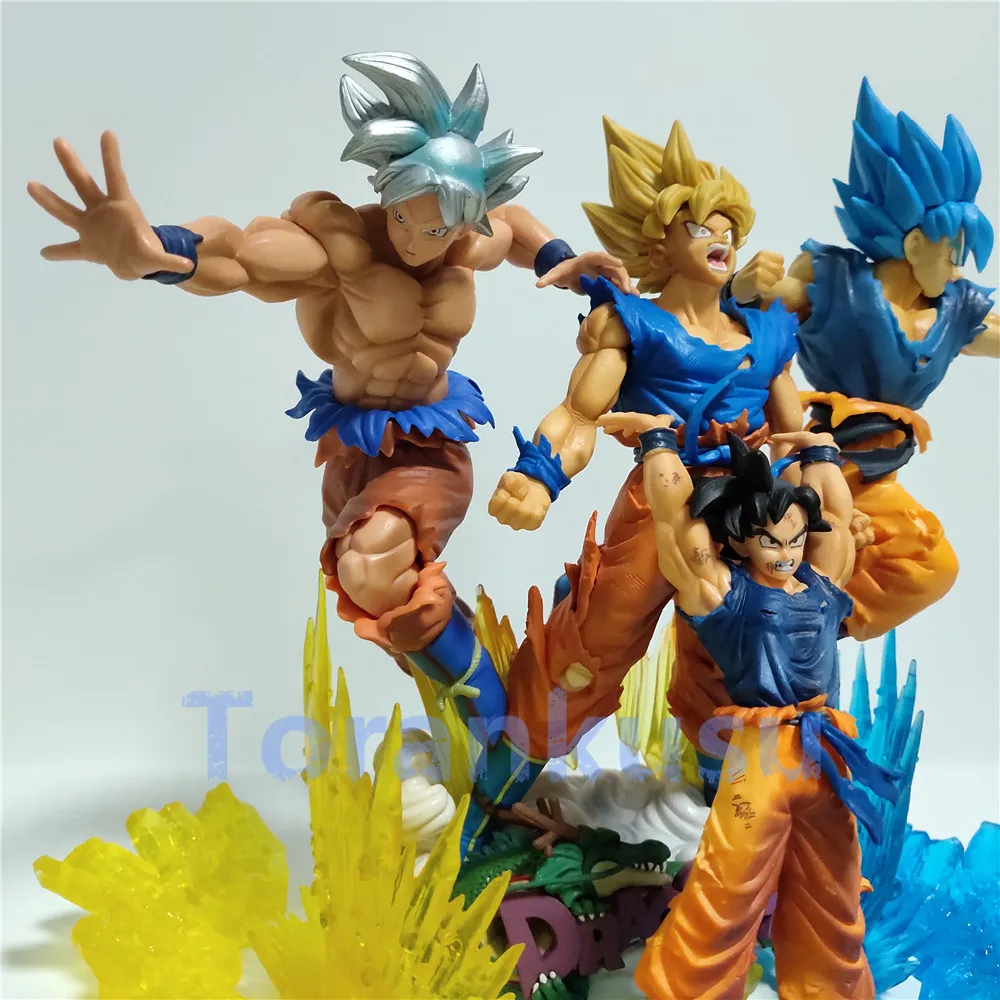 Супер фигурка Dragon Ball Figura Goku ультра инстинкт Saiyan аниме Z модель игрушки DBZ