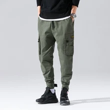 Men Joggers Pants Mens Hip hop Pocket Ankel Cargo Pants Sweatpants Harajuku Streetwear Casual Camouflage Calcas Masculina Loose
