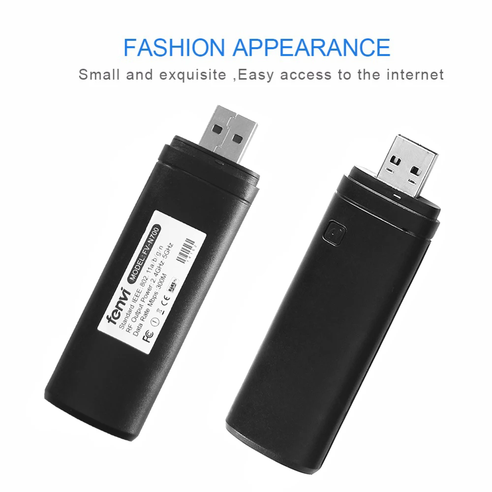 Двухдиапазонный адаптер Fenvi 300mbps беспроводной USB WiFi Lan Ralink RT3572 ключ 2 4G/5 ГГц WIS12ABGNX