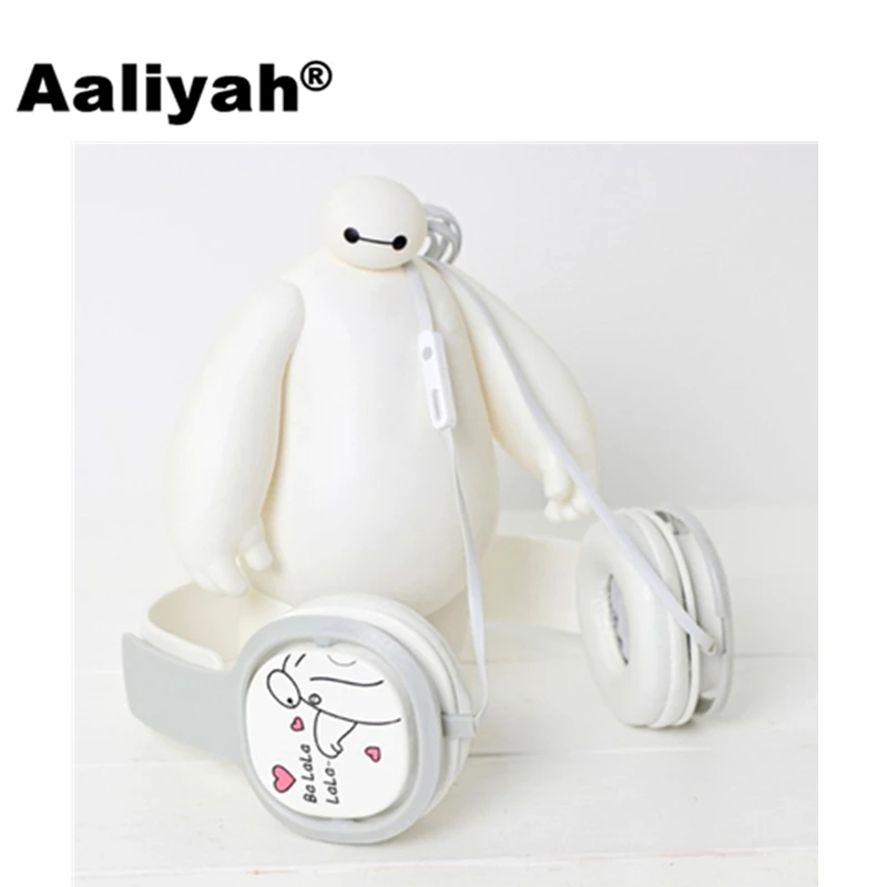 

[Aaliyah] 3.5mm Cute Cartoon Girls Kids Headphones Minions Headband Earphones With Microphone for Smartphone
