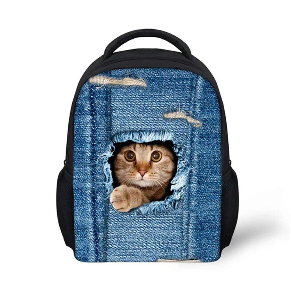 mochila infantil jeans