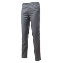 Для мужчин формальные businesswear Большие размеры костюм Штаны прямые Slim Фитнес мужской длинные штаны Pantalon костюм Homme платье Мотобрюки mq718