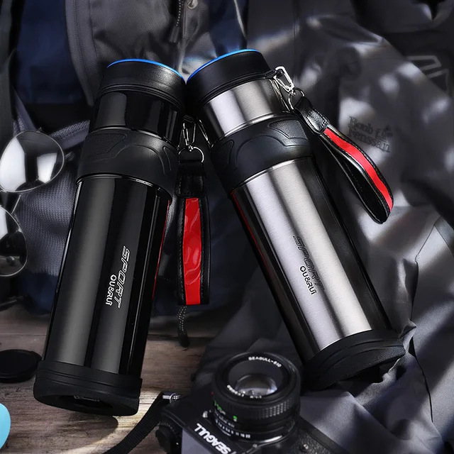 1000ml Thermos Cup With Tea leaks Vacuum Flask Heat Water Tea Mug
