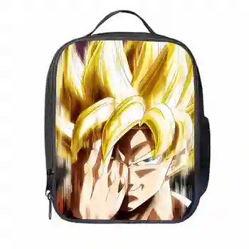 

Dragon Ball Lunch Bag Customized Torankusu Goku Super Saiyan Teenagers Boys Girls Kid School Thermal Cooler Insulated Tote Box