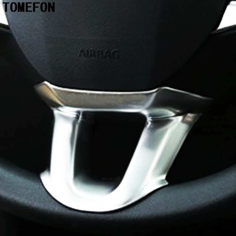 Декоративная крышка на руль автомобиля TOMEFON для PEUGEOT 308 2014 2015 2016|style cap|style stickerstyle cover