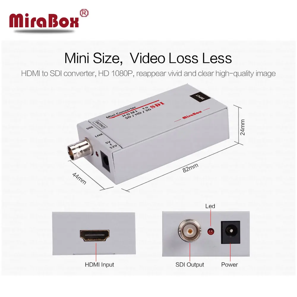  Mini 3G Hdmi To SDI Video Converter Original Factory Support 1080p For Camera HDTV High Quality Hdm
