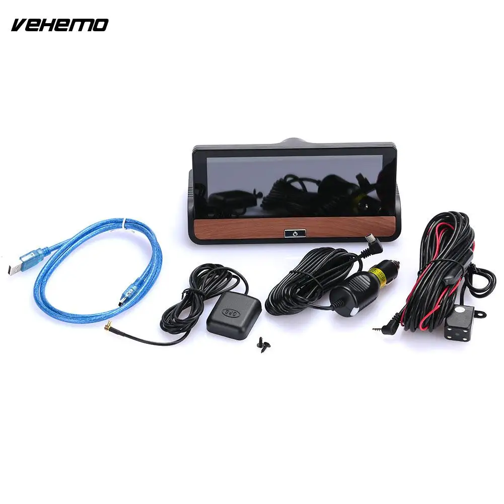  VEHEMO 7 Zoll GPS Navigator HD 1080 P Doppel Kamera DVR Kamera Video Recorder Touchscreen DVD Mit N