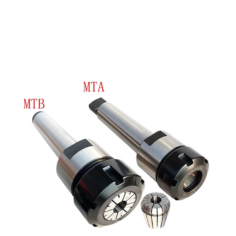 MTA2 ER20 Taper shank Flat tail Milling Collet Chuck MT2 Holder For CNC Lathe 1P