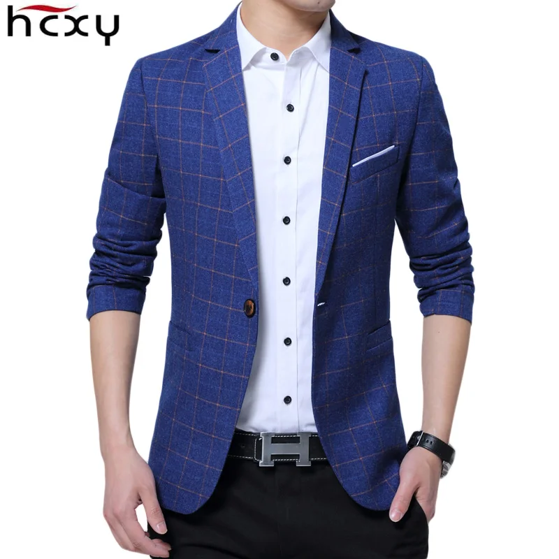HCXY 2018 весенний брендовый мужской костюм куртки одежда Блейзер Мужской коммерция