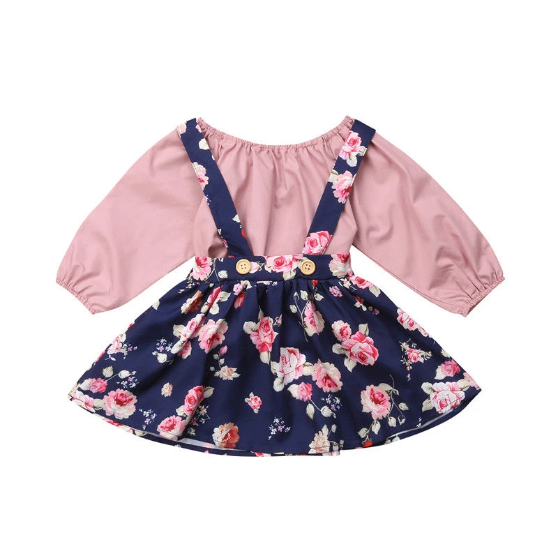

Newborn Baby Girl Floral Autumn Sunsuit 2Pcs Set Toddler Girls Kids Long Sleeve T-Shirt Tops Tutu Dress Skirts Clothes Set