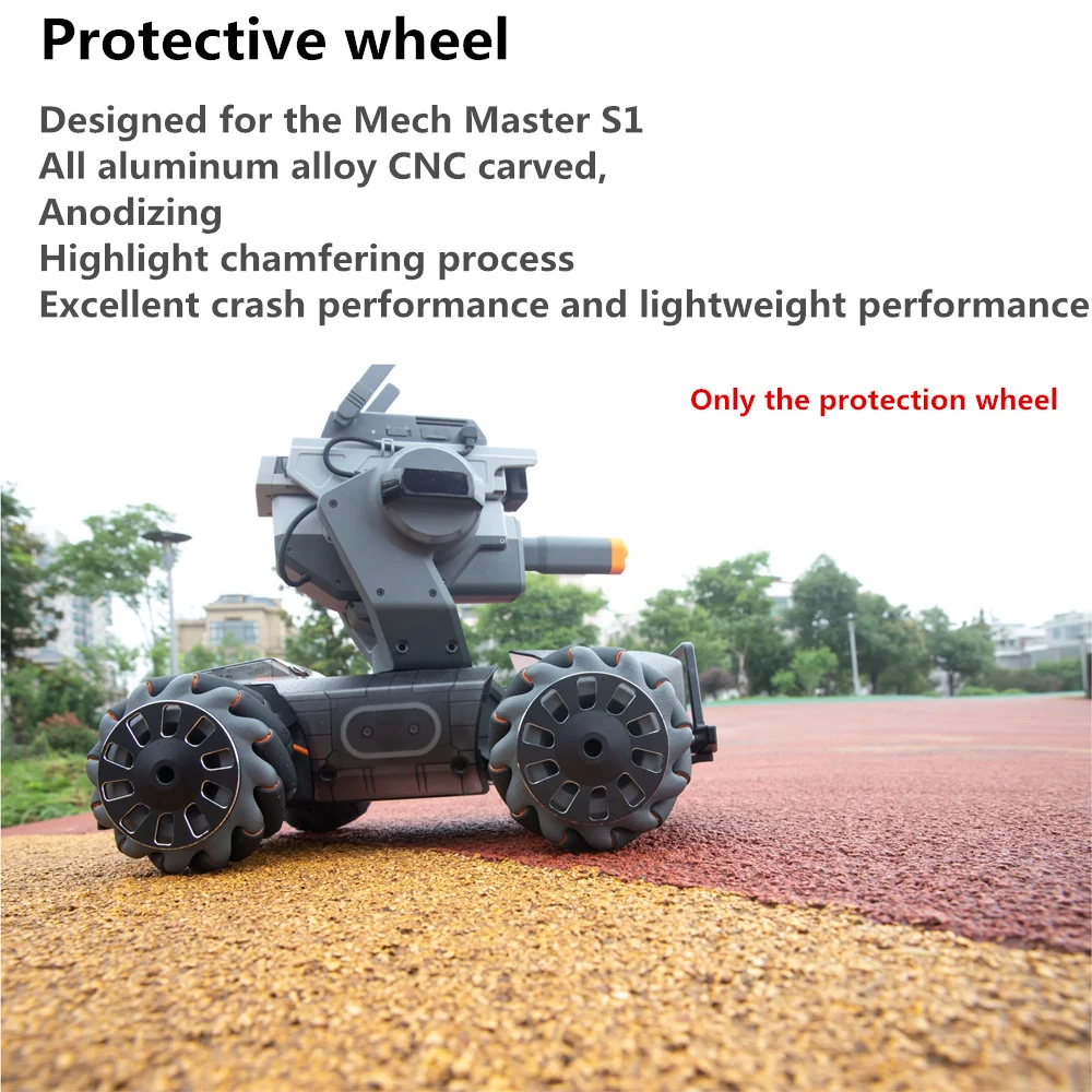 2Pcs Protective Wheel for RoboMaster S1 Aluminum Alloy Protect the Wheel RoboMaster S1 Parts-2