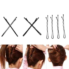 Заколка для волос краски черный провода Горизонтальный зажим Корейская версия волнистый обруч коробку диск волос Инструменты для укладки