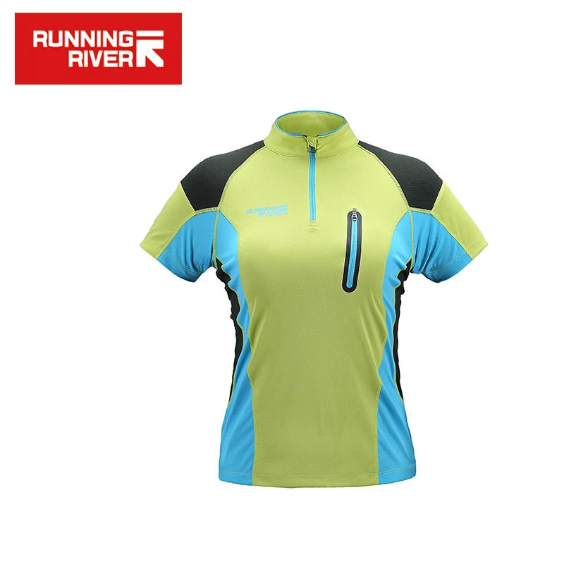 

RUNNING RIVER Brand 2017 Short Sleeved Collar for Women Comfortable Breathable Quick-Drying T-shirt 2 Color 5 Sizes #G5220