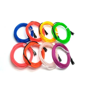 

1M/2M/3M/5M/8M/10M Neon Light Dance Party Decor Lamp Flexible EL Wire Rope Tube Waterproof LED Strip Rope Strip Light Xmas Decor