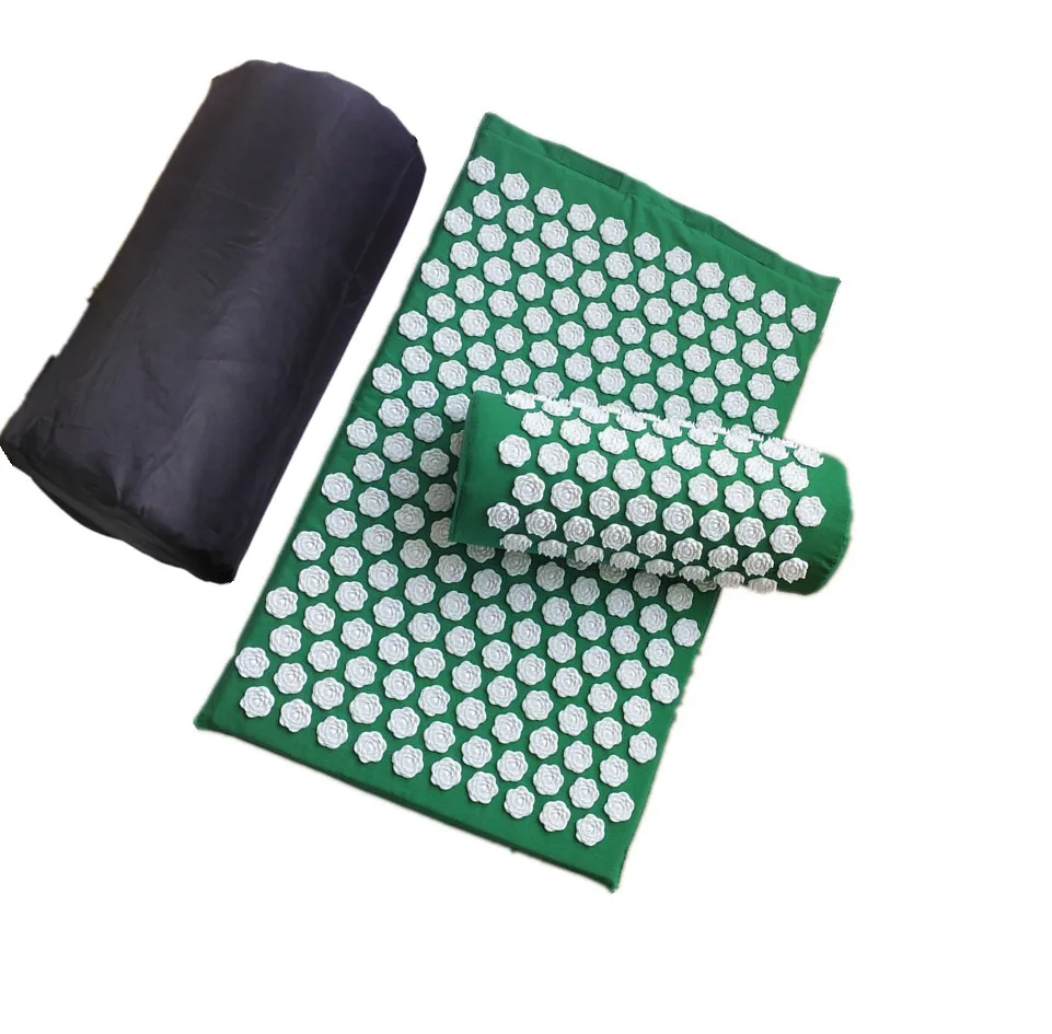 

Massager Cushion Acupuncture Sets Relieve Stress Back Pain Acupressure Mat/Pillow Massage Mat Lotus Spike Massage and Relaxation