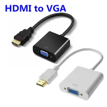 HDMI в VGA адаптер конвертер HDMI кабель Поддержка Full HD 1080P HDTV HDMI штекер в VGA Женский для ПК ноутбука 500 шт./лот