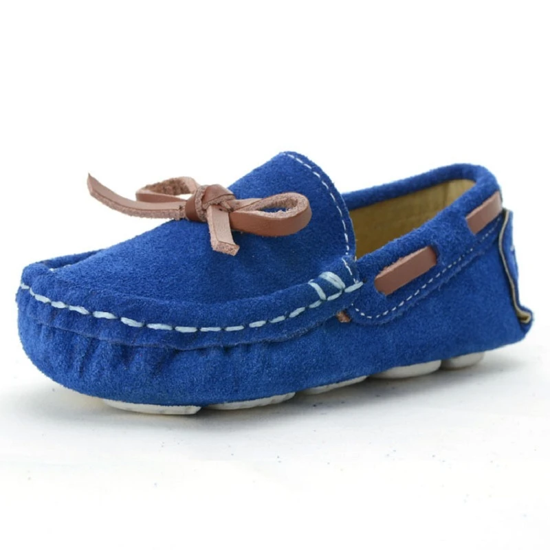 blue infant shoes