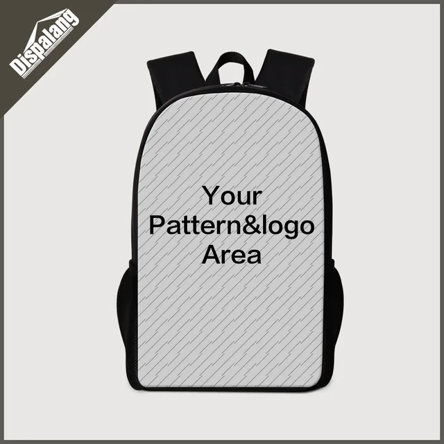 personalized customized school bags 3d printing laptop backpacks for