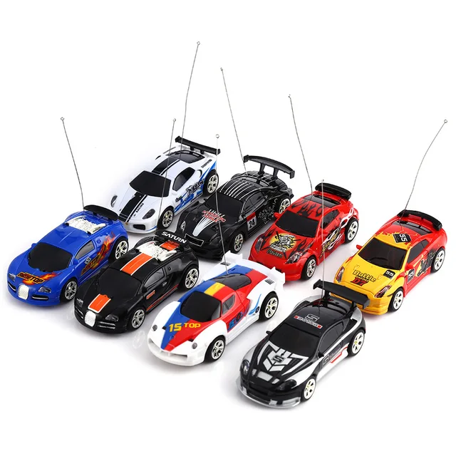 Multicolor Coke Can Mini Speed Sport Car RC Radio Remote Control