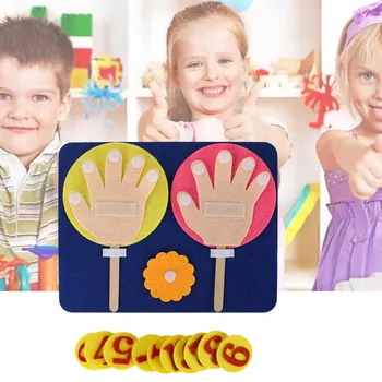 

Funny Non-woven Finger Numbers Counting Math Learning Educational Toy for Chilren Toddlers Boys Girls Preschool Kindergarten