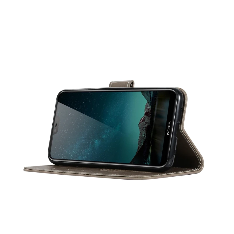 Чехол Etui для Nokia X6 Роскошный кожаный бумажник с совой откидной NokiaX6 X 6 чехол двумя