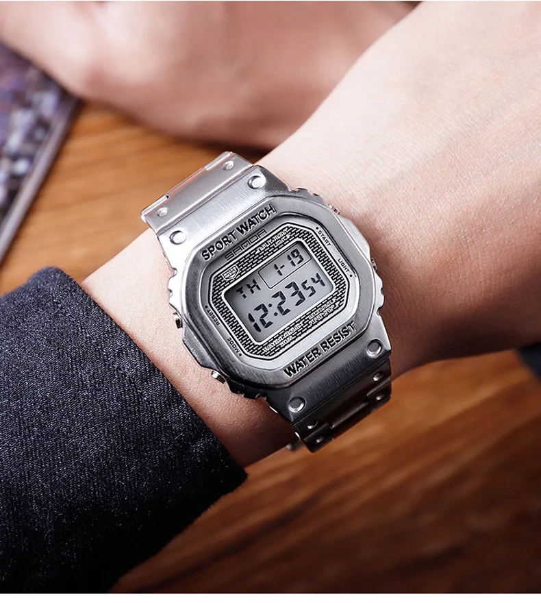 SANDA водонепроницаемые цифровые часы для мужчин модные уличные спортивные наручные часы Топ бренд хронограф обратного отсчета мужские часы будильник