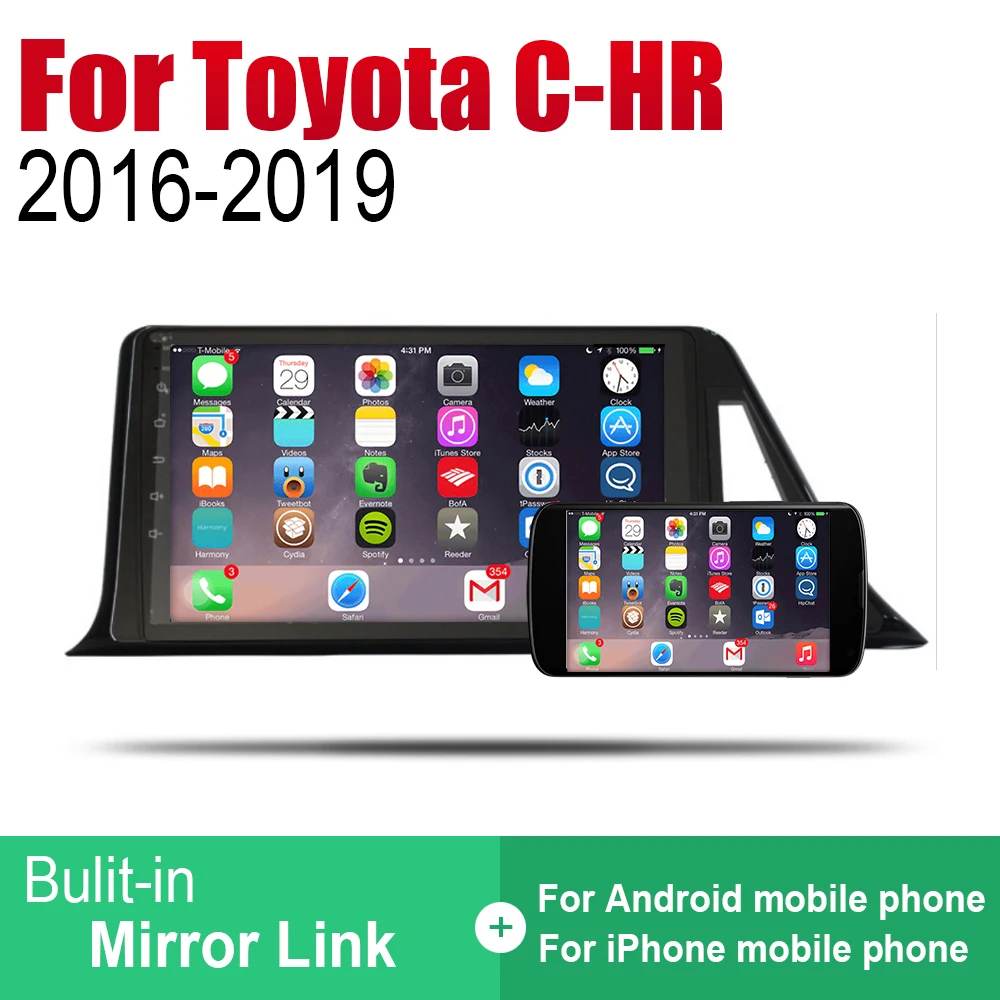 Top ZaiXi Auto Player GPS Navigation For Toyota C-HR 2016~2019 Car Android Multimedia System Screen Radio Stereo 4 Top ZaiXi Auto Player GPS Navigation For Toyota C-HR 2016~2019 Car Android Multimedia System Screen Radio Stereo 4