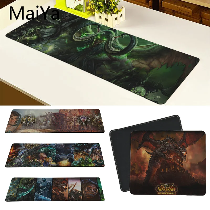 

Maiya WOW World of Warcraft Rubber PC Computer Gaming mousepad Speed/Control Version Large Gaming Mouse Pad