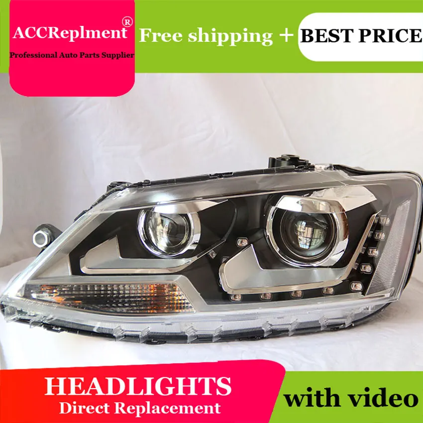 Car Styling For VW Jetta headlights 2011 2014 Jetta MK6 LED Headlight