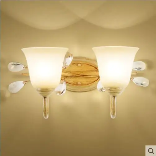 American bedroom headboard wall lamp single rural wrought iron living