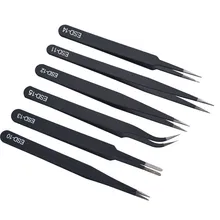 Free shipping 1.5mm New Anti-Static Stainless Steel Industrial Tweezer Mobile Phone Repair Tools