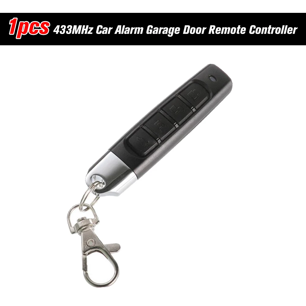 

433MHz Car Alarm Garage Door Remote Controller Scanner Transmitter Security Alarm Electronic Gates 4 Keys Remote Control Key