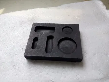 

Five hole pure graphite gold molds