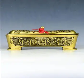 

WBY 1024--Pure copper eight treasure bed furnace Tantric furnace lies eight auspicious lying ornaments handicraft furnishingS