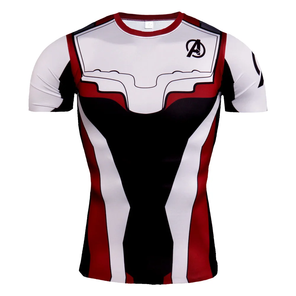 

Avengers Endgame 4 Quantum Realm Cosplay 3D Printed T-shirts Unisex Compression Fitness Quick Dry T shirts Summer Superhero Tees