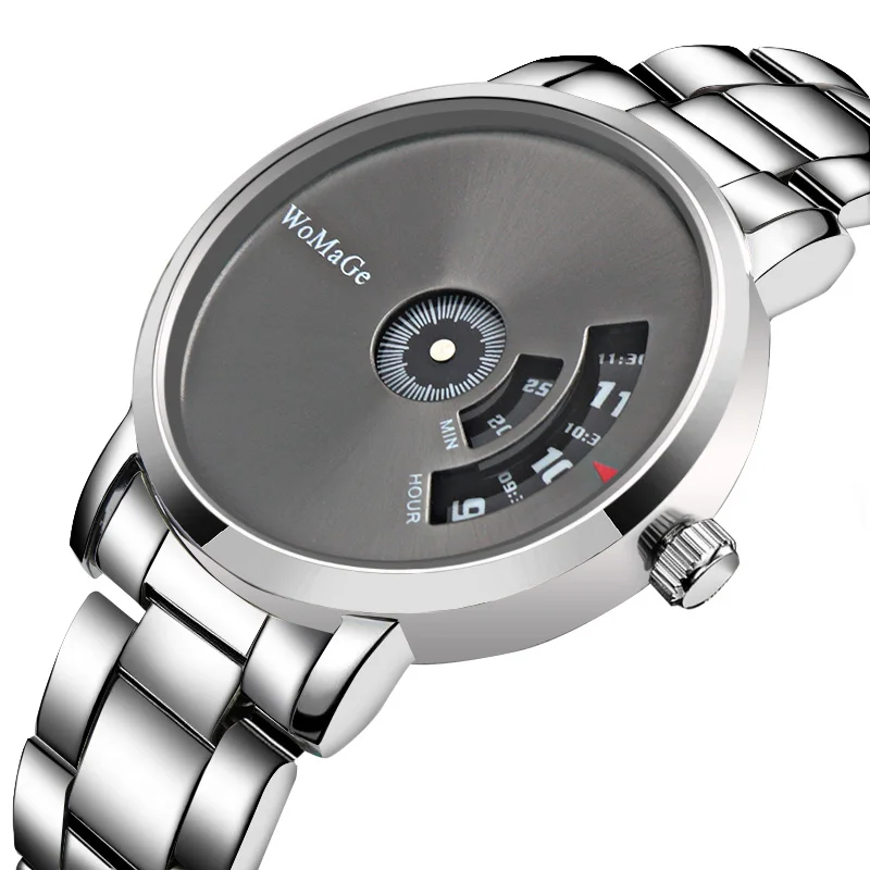 Мужские креативные кварцевые настольные часы Простой дизайн браслет из нержавеющей стали мужские офисные часы водонепроницаемые часы Nibosi Masculino