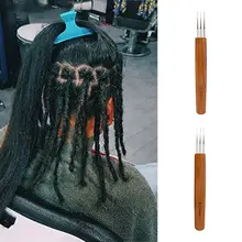 1 шт. три/две головы волосы крючком три головы 0,5-0,75 артефакт парик вязальный инструмент вязания крючком аксессуары для волос