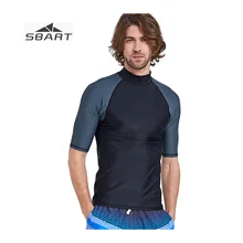 Sbart Мужская рубашка с коротким рукавом для плавания плюс пуловер защита от ультрафиолета-Медузы для подводного плавания серфинга