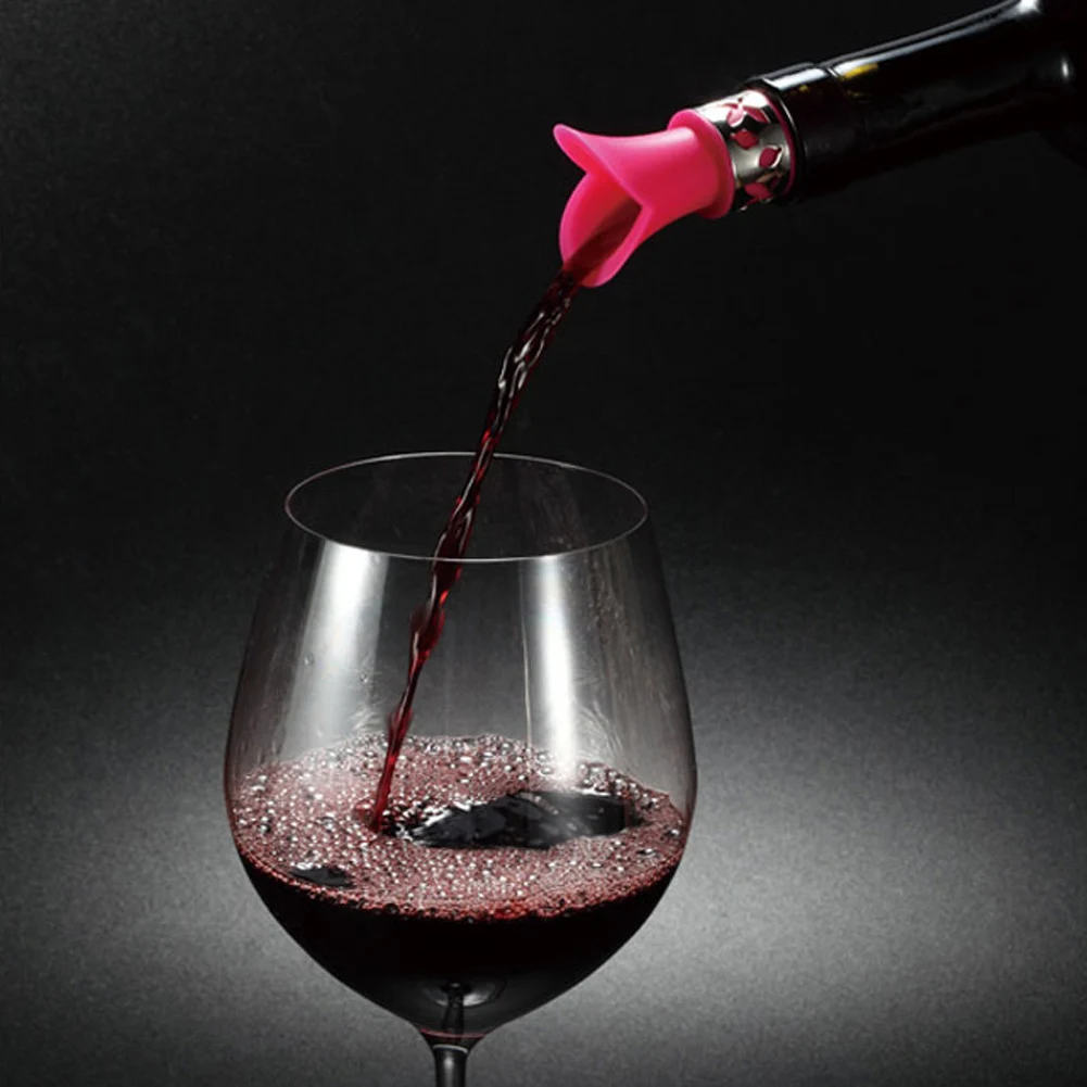 Пробка для бутылки вина силикона утвержденный пищевой прочный винный Pourer Бар инструменты падение стоп жидкость пробка вина герметики для бутылок