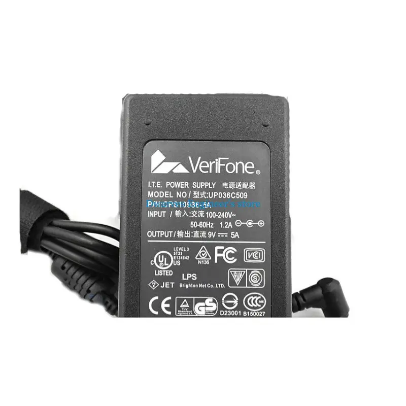 Подлинная UP036C509 CPS10936-5A 9 В 5A 45 Вт Зарядное устройство Для VERIFONE адаптер для ноутбука переменного тока Адаптеры