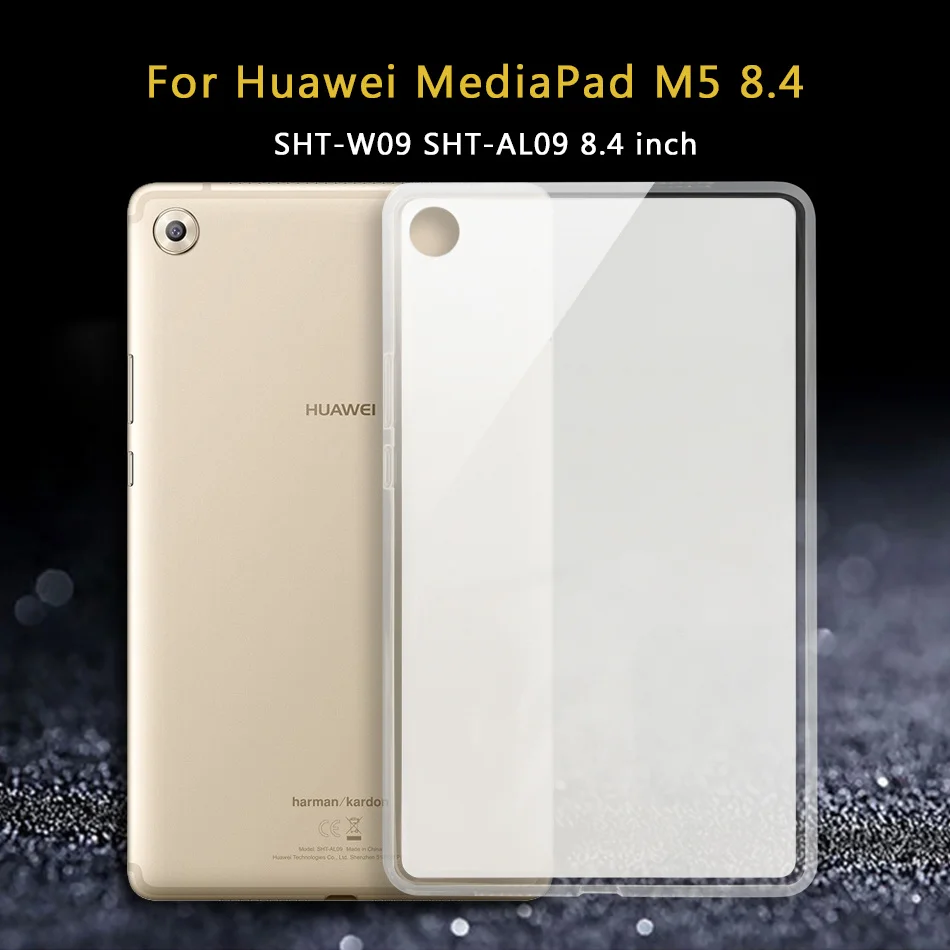 Планшетный чехол для huawei MediaPad M2 M3 M5 M6 Lite/Pro C5 X2 7,0 8,0 8,4 10,0 10,1 10,8 мягкий чехол из ТПУ с узором BTV-DL09 M2-801W GEM-701L - Цвет: M5 8.4