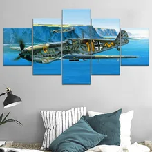 5 Pieces Canvas Painting Messer schmitt Bf 1 Military Home Modern HD Print Painting A work of art Modular Picture Framework 5 Pieces Canvas Painting Messer schmitt Bf 1 Military Home Modern HD Print Painting A work of art Modular Picture Framework