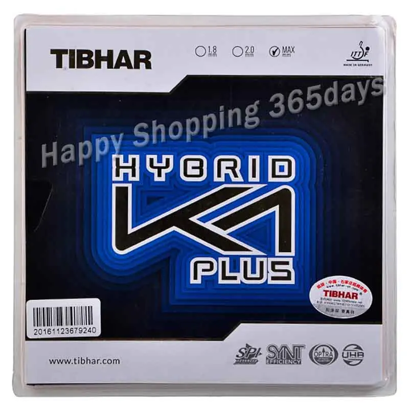 TIBHAR Table Tennis Rubber HYBRID K1 / K1 PLUS Sticky rubber Tension Sponge forehand offensive