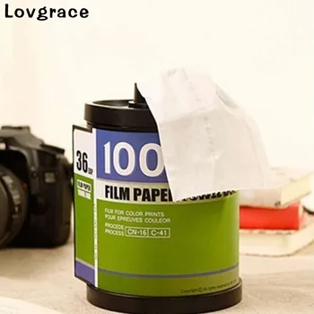 

Creative Filmstrip-style Tissue Box Home Car Boy's Girl's Room Decoration Paper Tissue Holder Container Tissue Box Gift