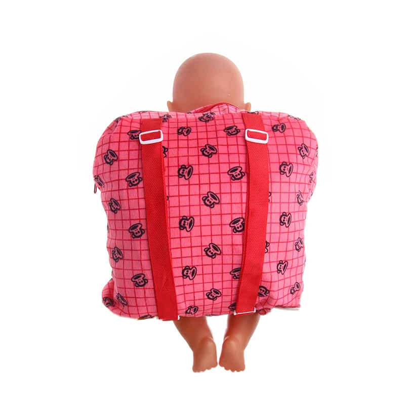 Исходящие пакеты открытый рюкзак для переноски подходит 18 дюймов американский и 43 см Кукла одежда аксессуары, игрушки для девочек, поколение, подарок