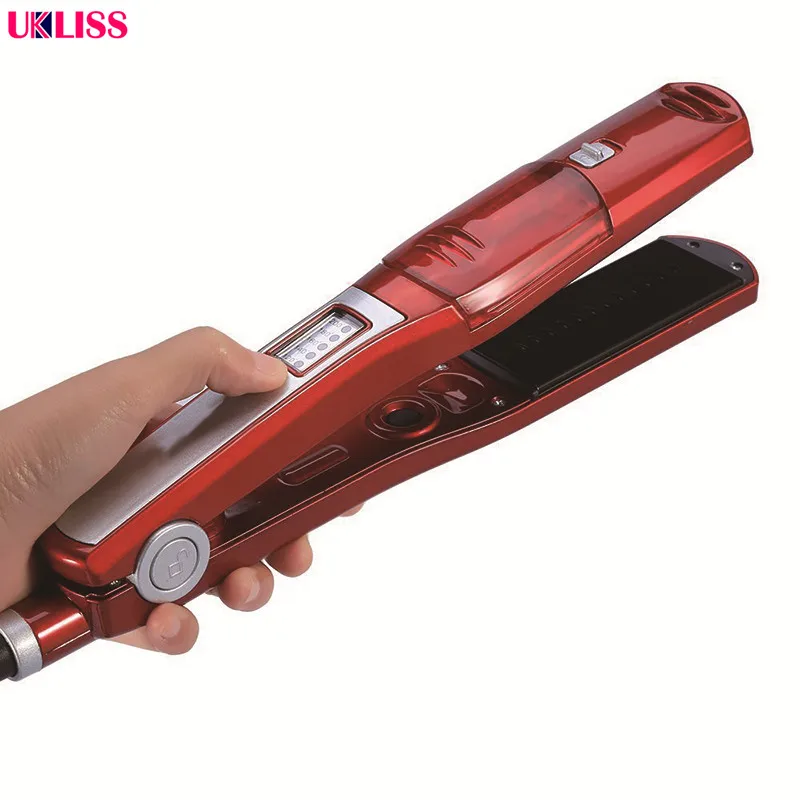 Professional Automatic Straight Steam Comb Straightening Hair Irons